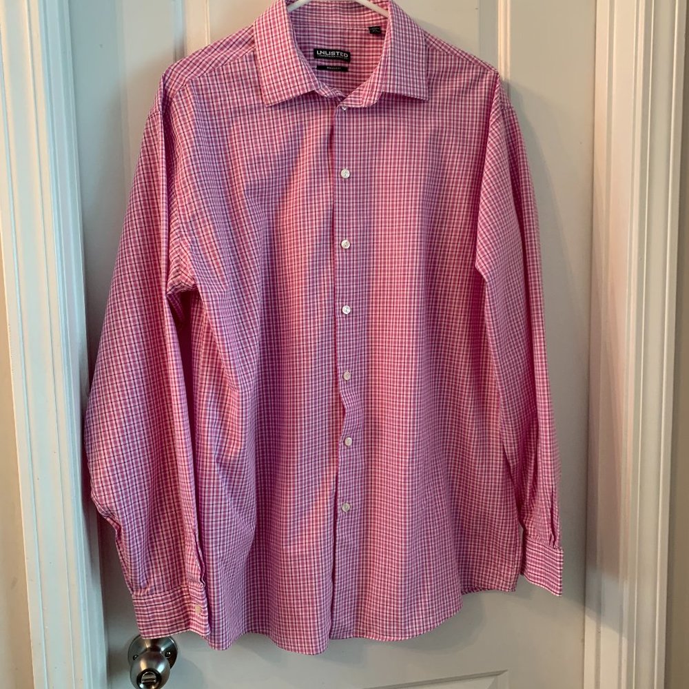 Unlisted by Kenneth Cole Dress Regular Fit Shirt Wrinkle free XL